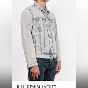 Amendi Bill Denim Jacket Light Wash Unisex L Oversized Boyfriend